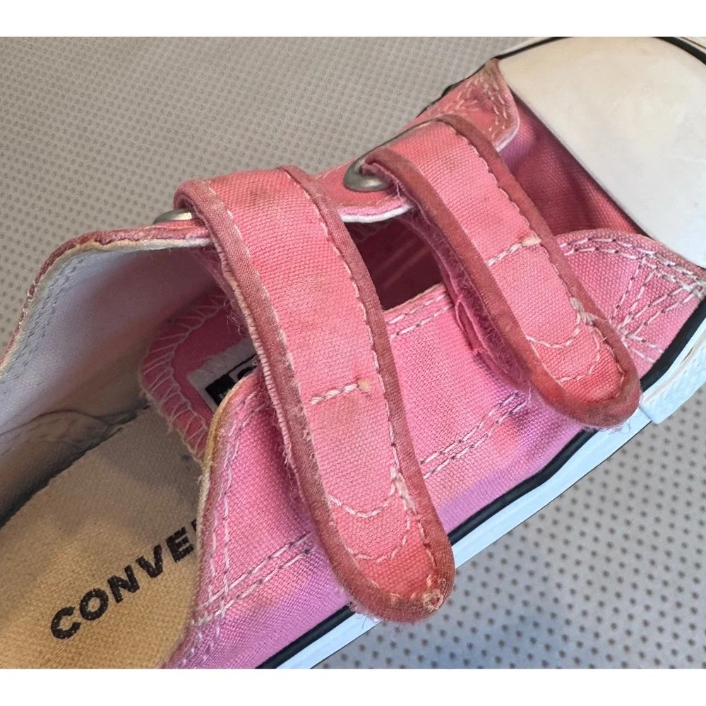 Converse Chuck Taylor All Star Pink Canvas Infant Shoes 709447F Size 9 Toddler